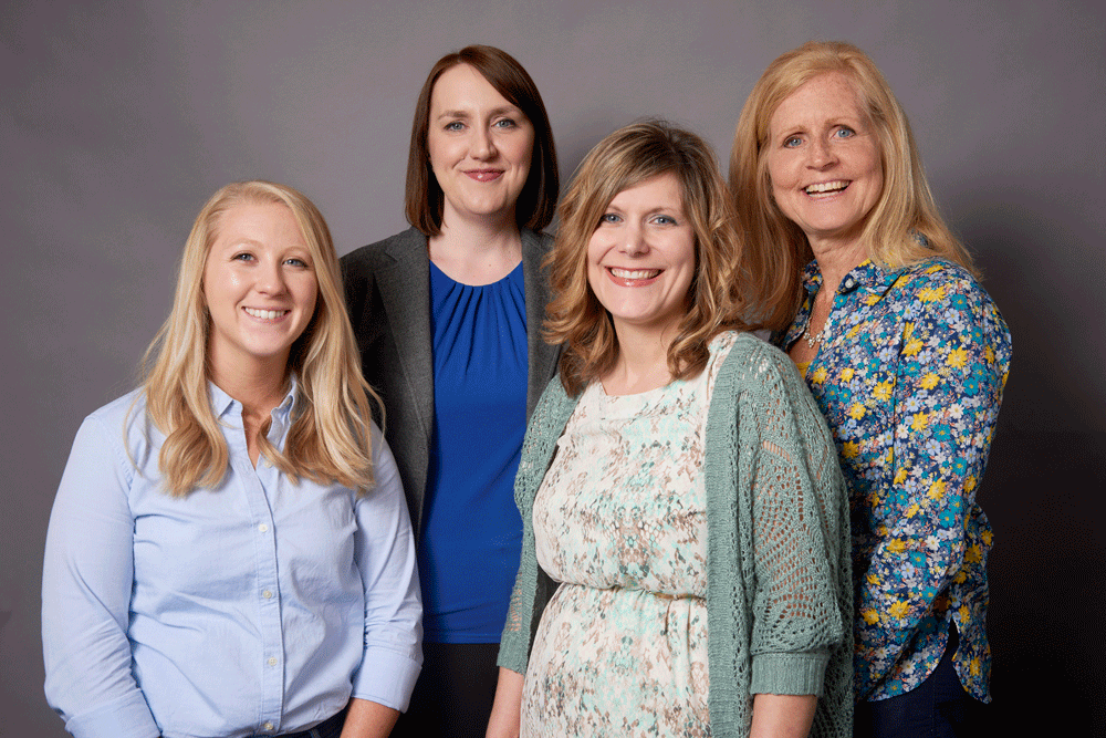 Portrait of EFMN's four Regional Coordinators
