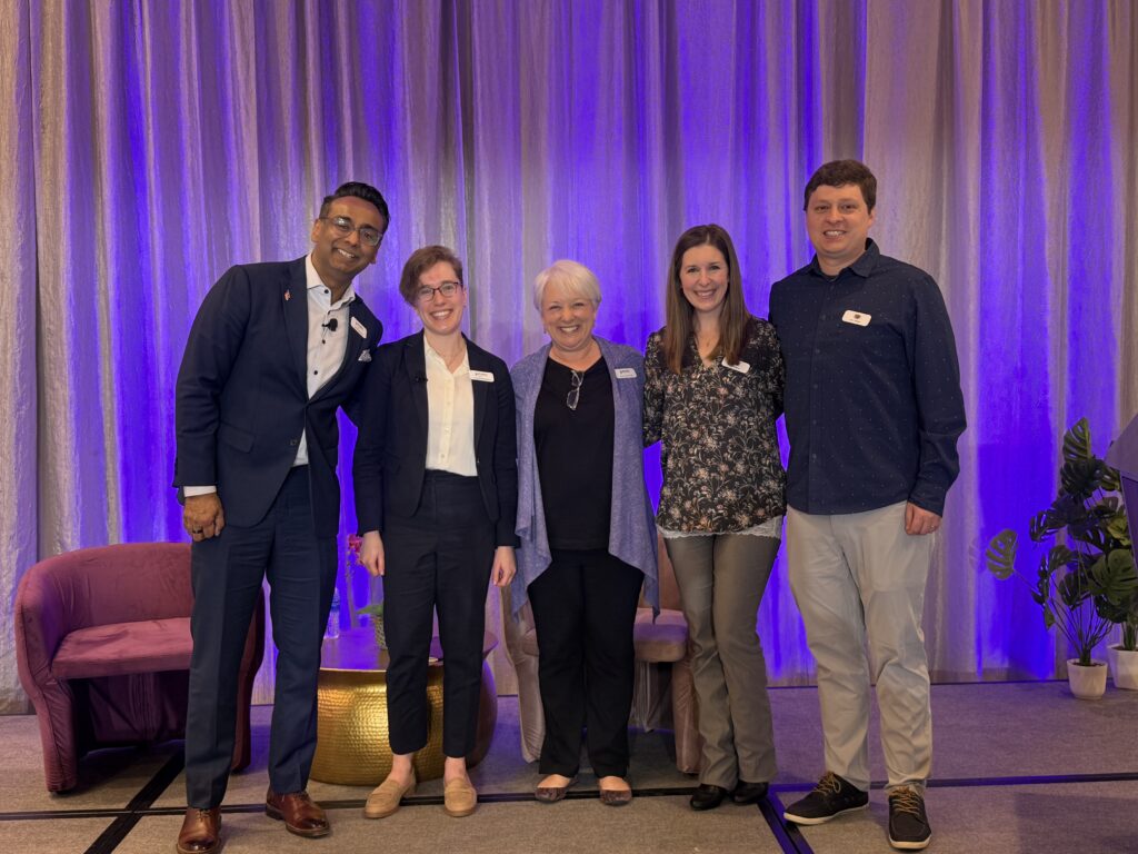 A plenary session featuring Angela Bowles Edwards, EFMN Director of Health Equity, and Kinshuk Sahaya, MD, MBA, EFMN Board Member, and SBH (Strong, Brave, Hopeful Foundation's  Ylvisakers' family 