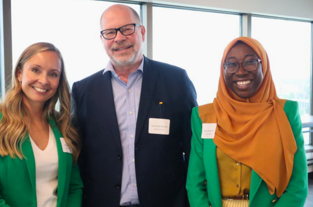 EFMN Executive Director and EpiForum Presenters smile for a photo